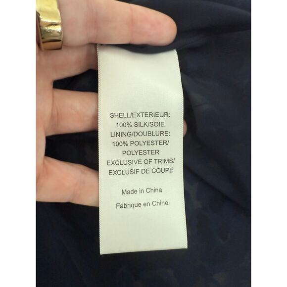 Tory Burch Floral Silk Tank Blouse Size 0 - Picture 4 of 4